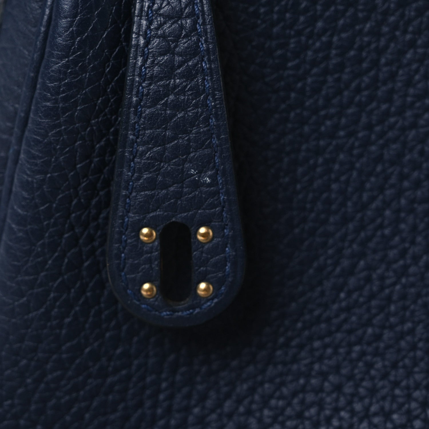 Hermes Taurillon Clemence Mini Lindy 20 Bleu Nuit 12 of 13