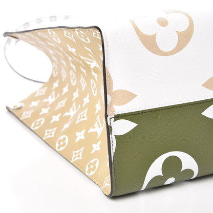 Louis Vuitton Monogram Giant Onthego GM Kaki Beige 10 of 11