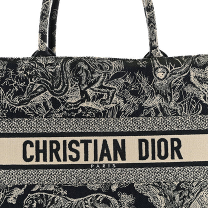 Christian Dior Canvas Embroidered Medium Dioriviera Toile De Jouy Reverse Book Tote Blue 8 of 12