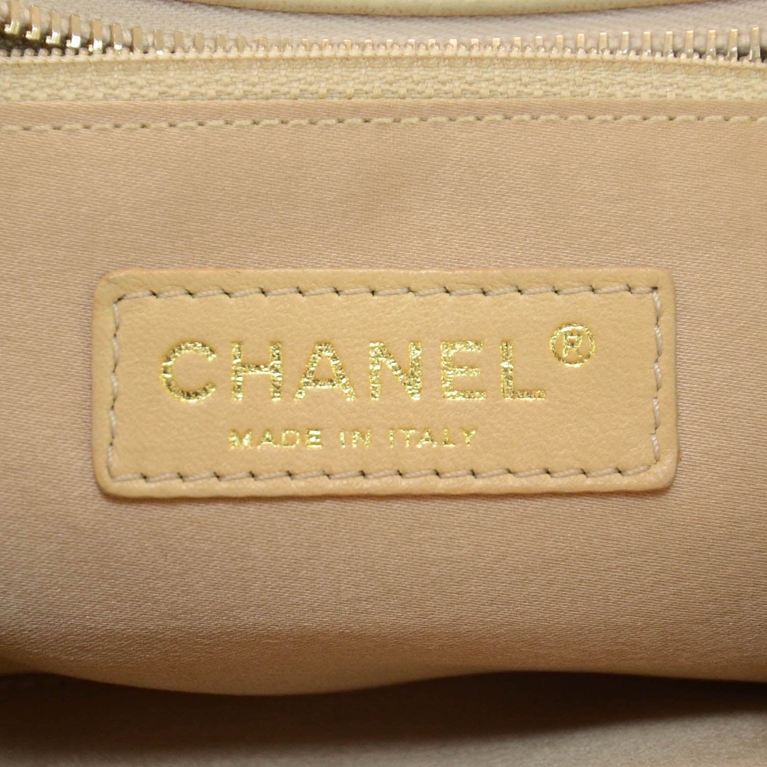 Chanel Lambskin Bubble Quilt Bowler Beige 9 of 12