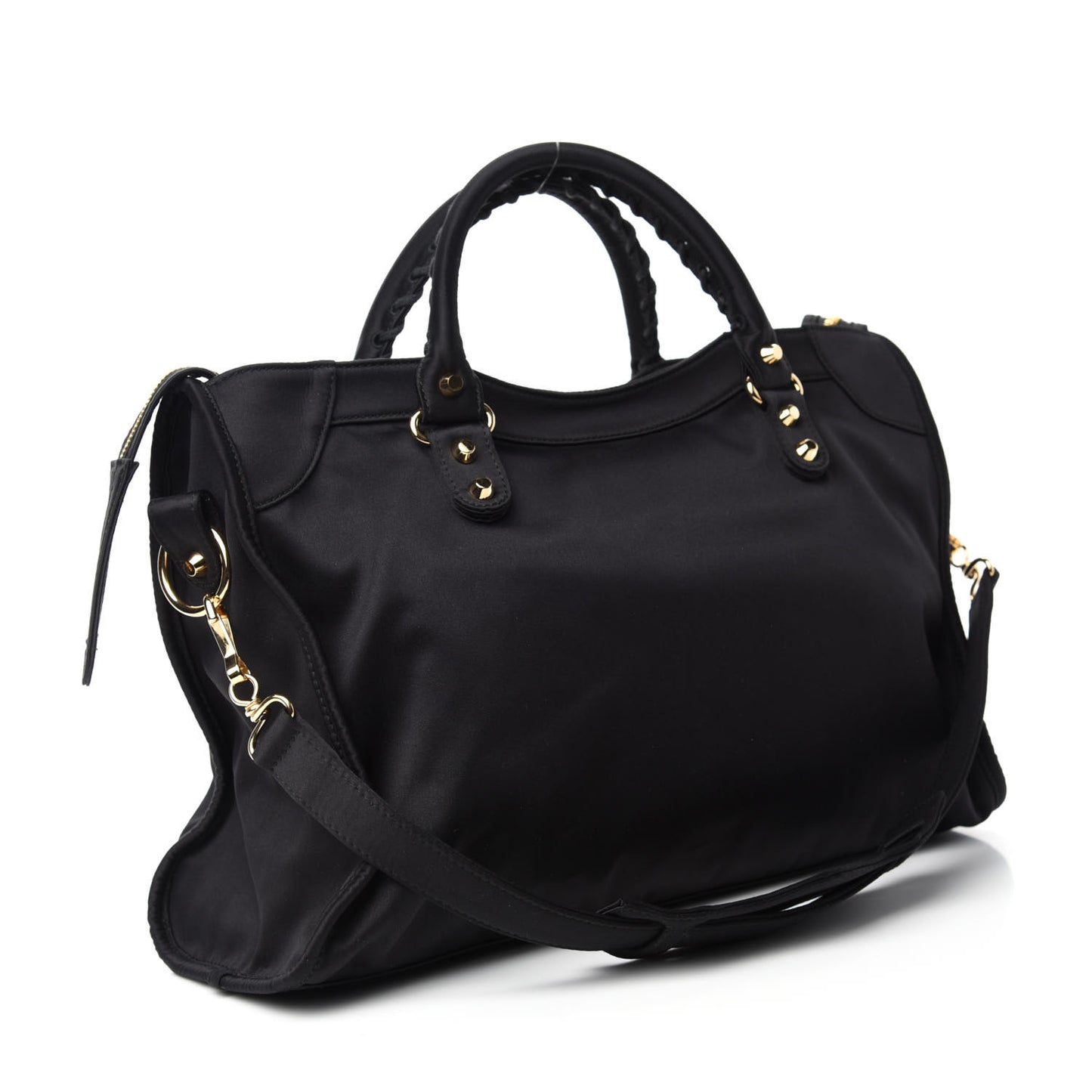 Satin Classic Gold Hardware City Black