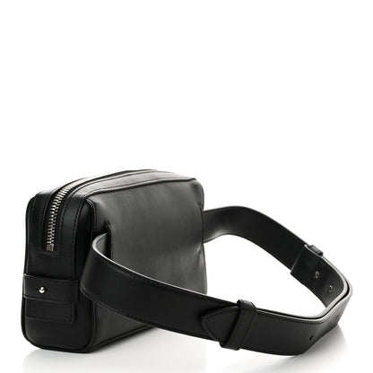 Givenchy Calfskin Logo Belt Bum Bag Hip Pouch Black 2 of 9