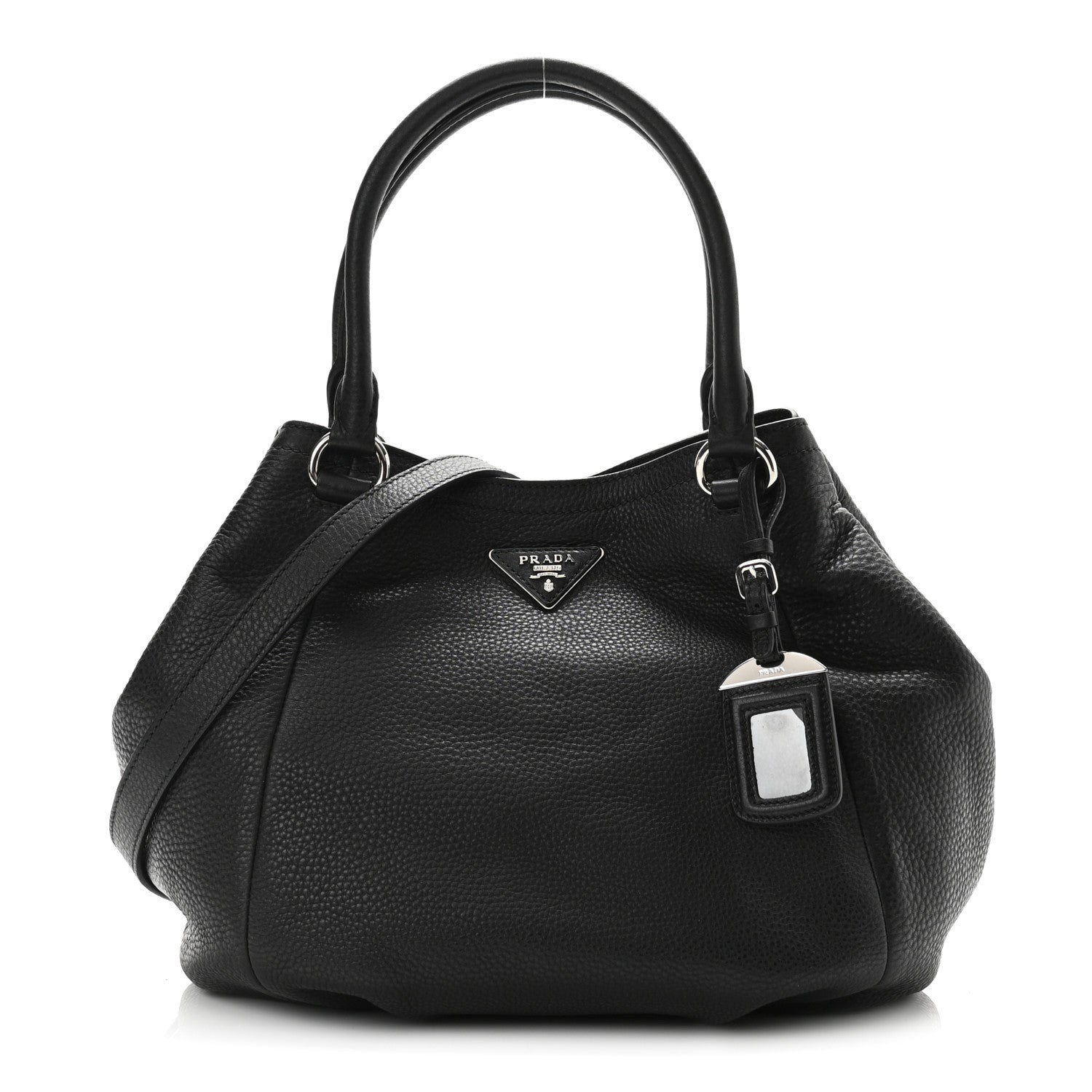 Prada Vitello Daino Hobo Black 1 of 9