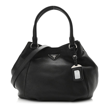Prada Vitello Daino Hobo Black 1 of 9