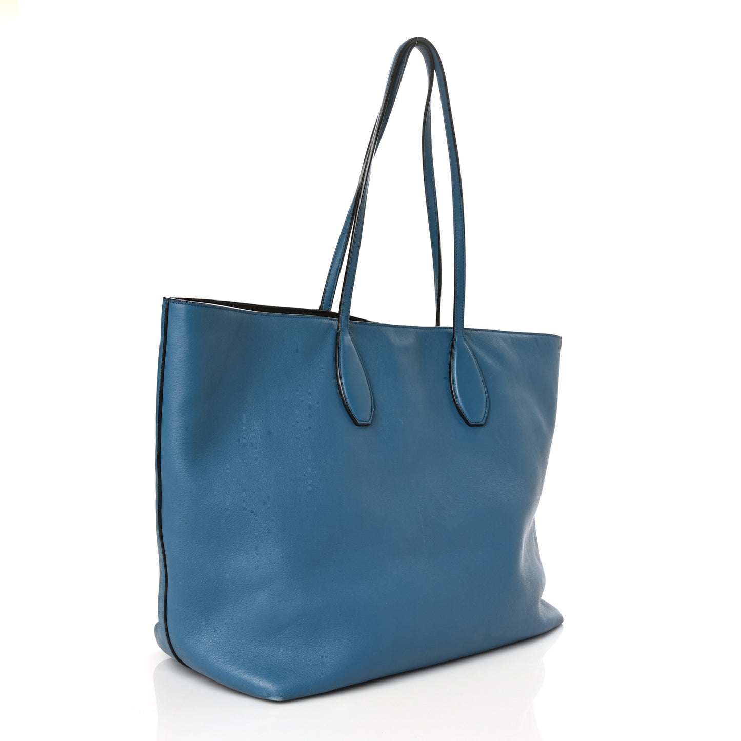 Calfskin The Studio Tote Blue