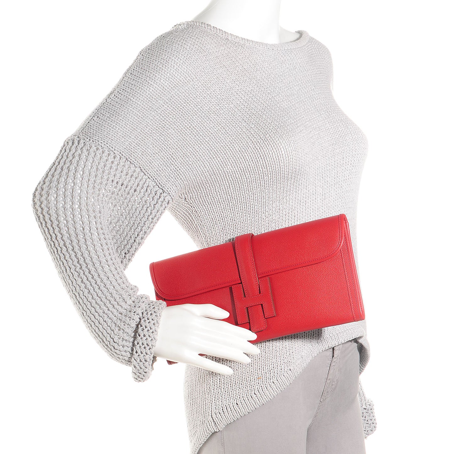 Epsom Jige Elan 29 Clutch Rouge Garance