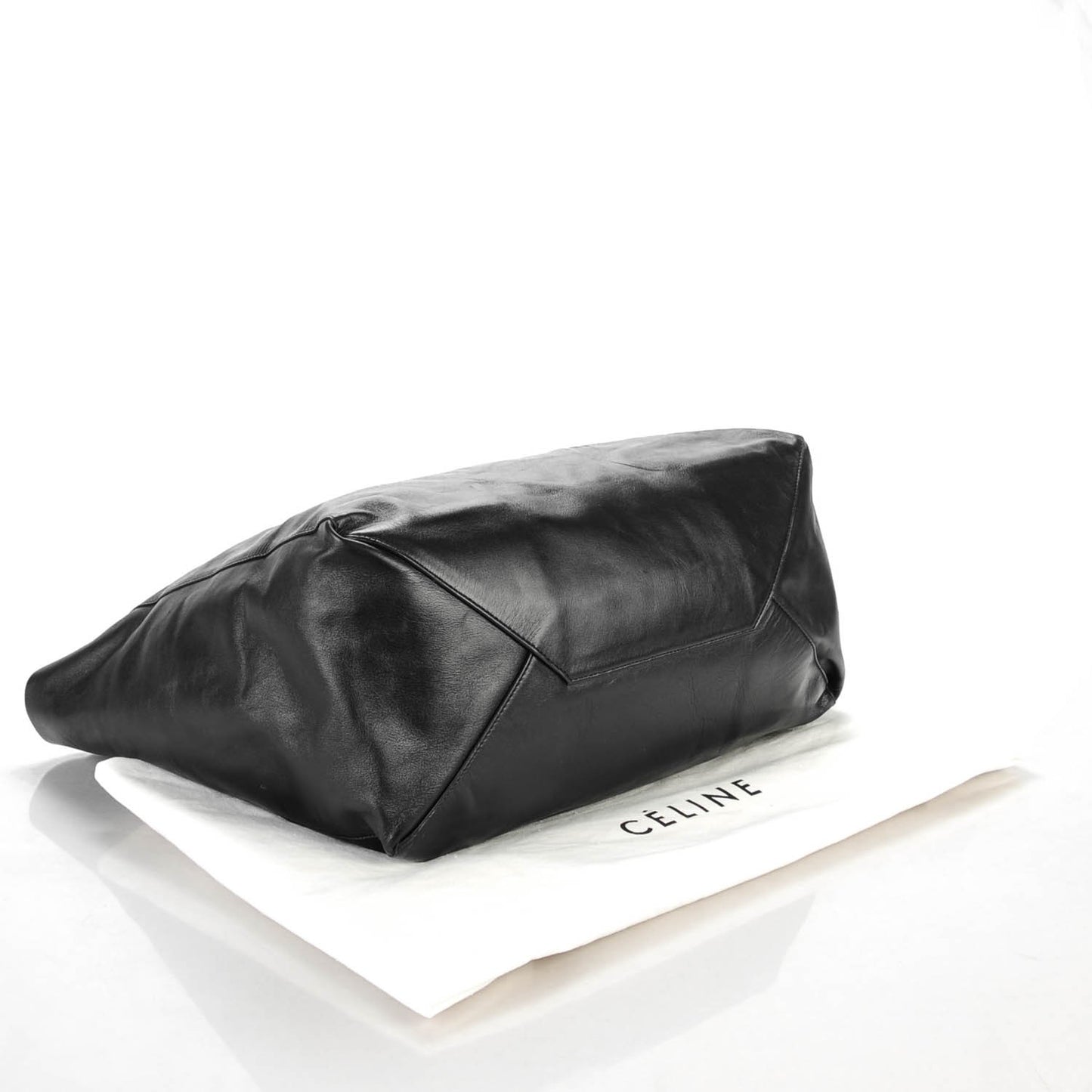 Lambskin Horizontal Cabas Black