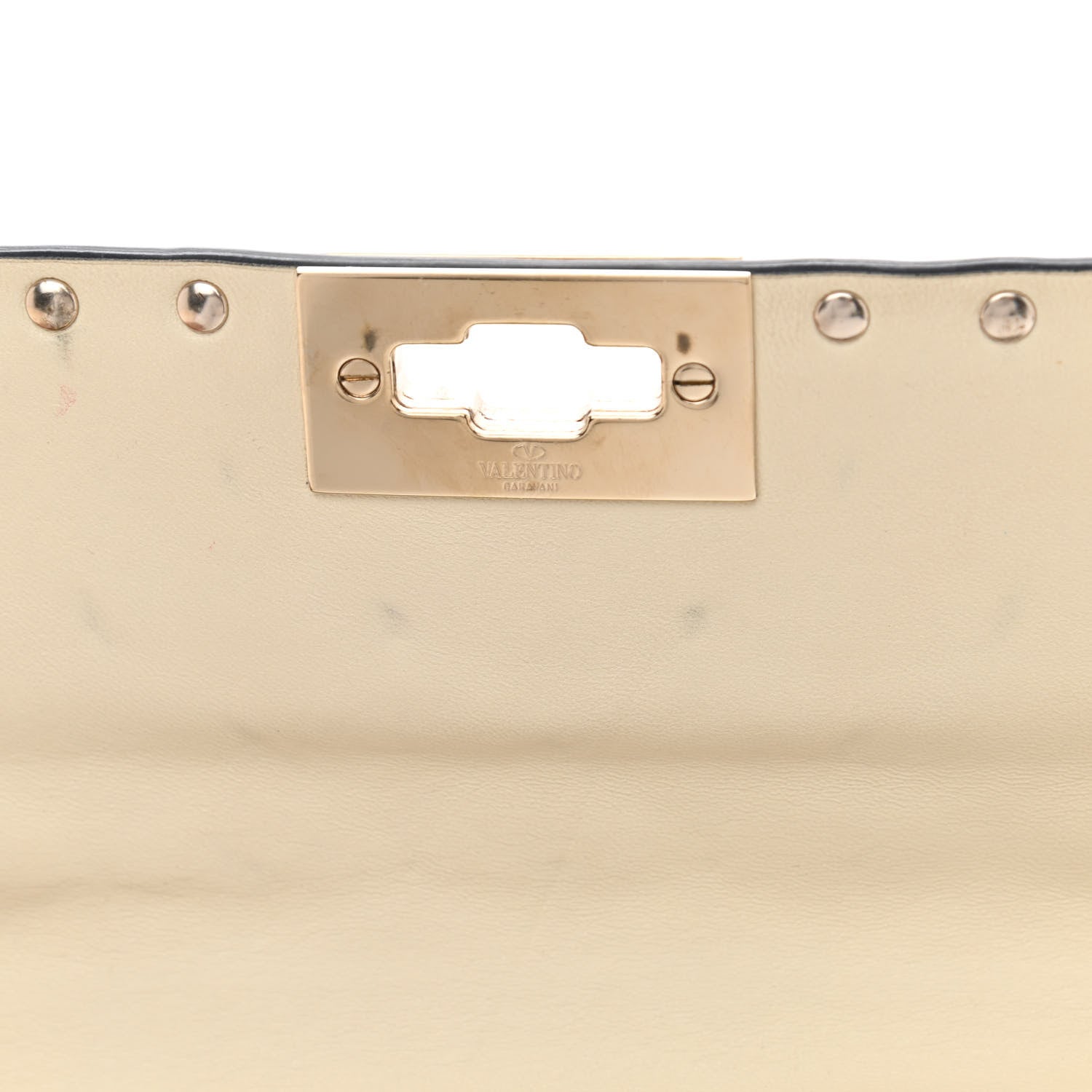 Valentino Garavani Nappa Medium Rockstud Spike Shoulder Bag Light Ivory 10 of 12