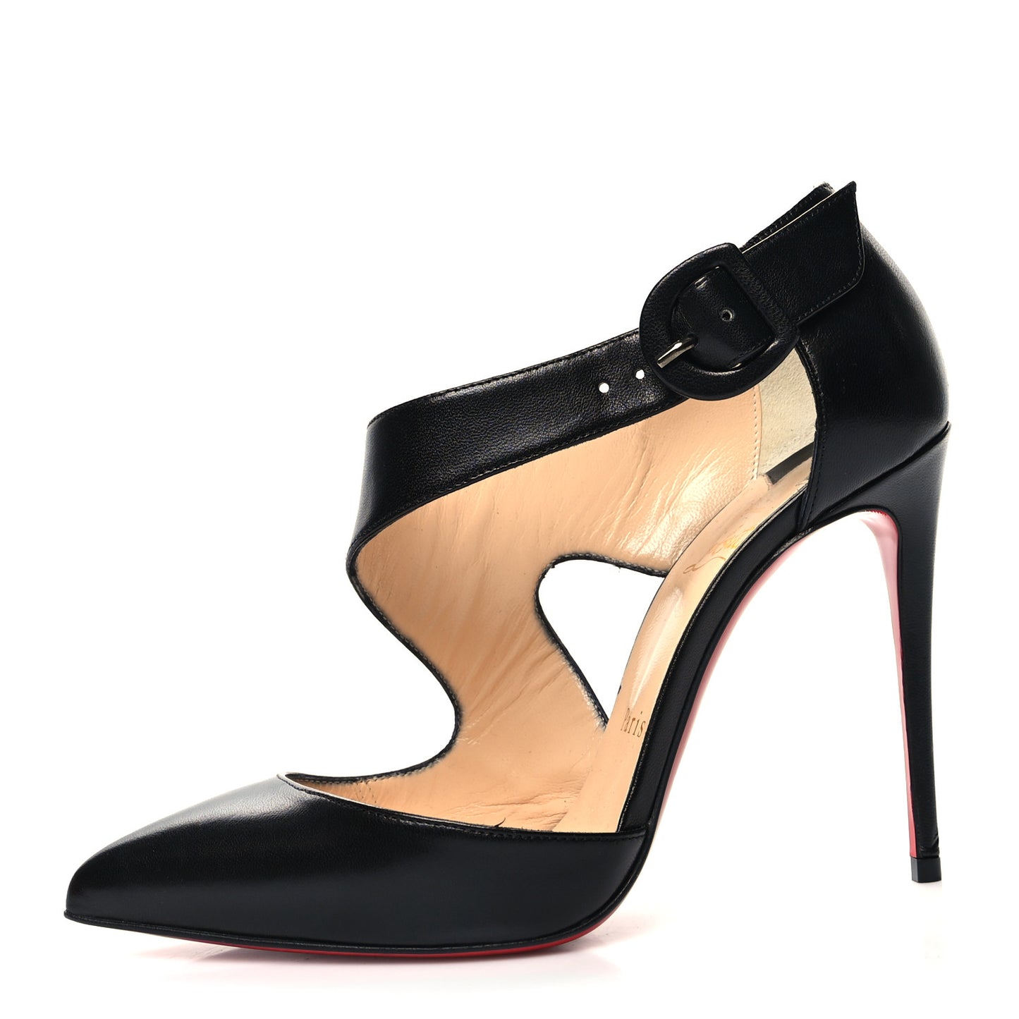 Shiny Nappa Sharpeta 100 Pumps 36.5 Black