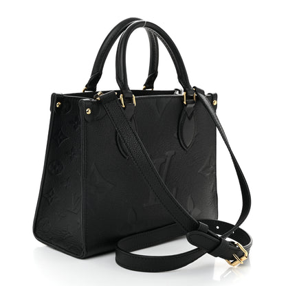 Louis Vuitton Empreinte Monogram Giant Onthego PM Black 3 of 10