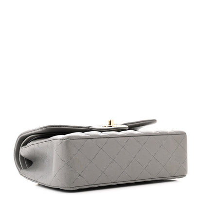 Chanel Caviar Quilted Small Double Flap Grey 4 of 11