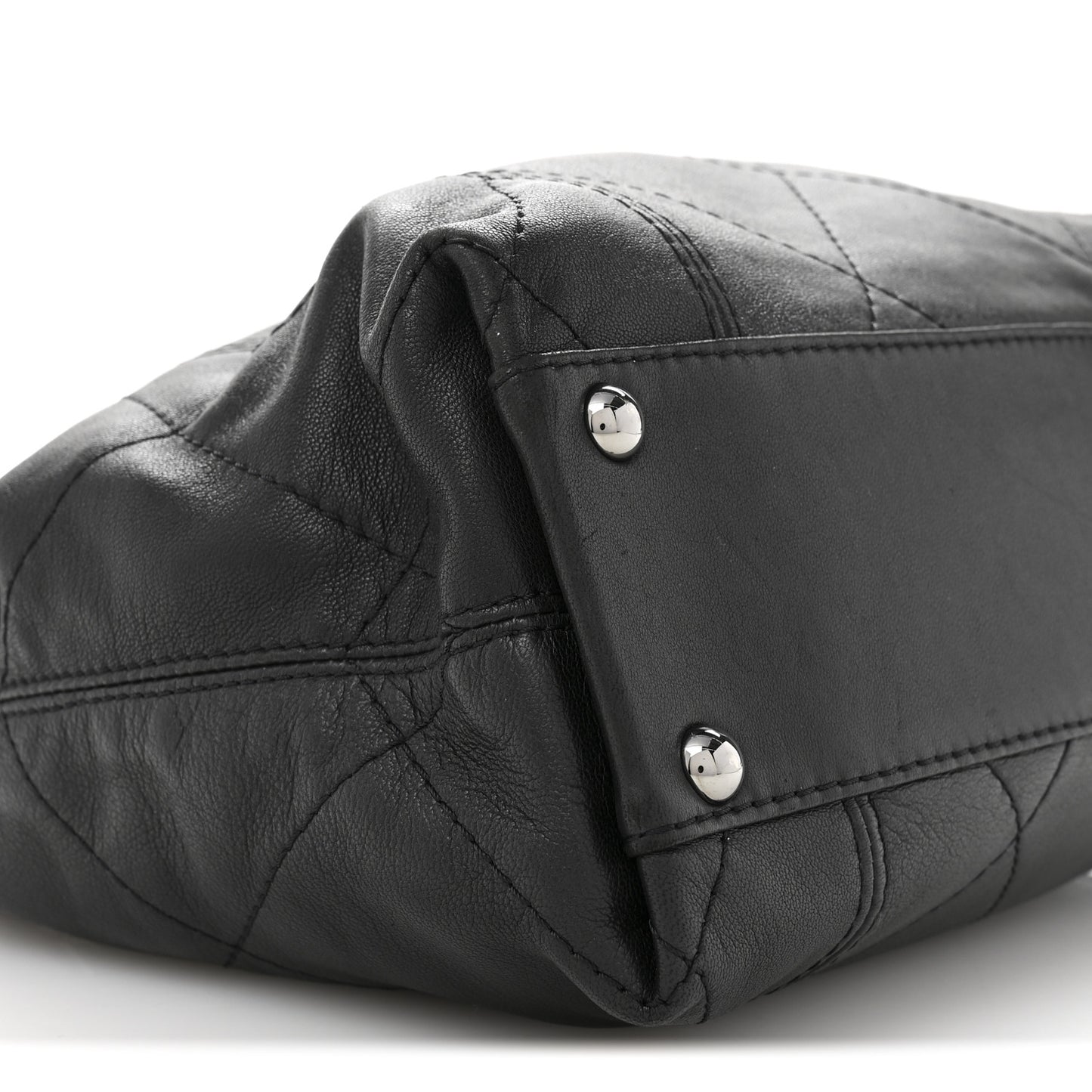 Lambskin Quilted Small Soft Touch Shoulder Bag Black