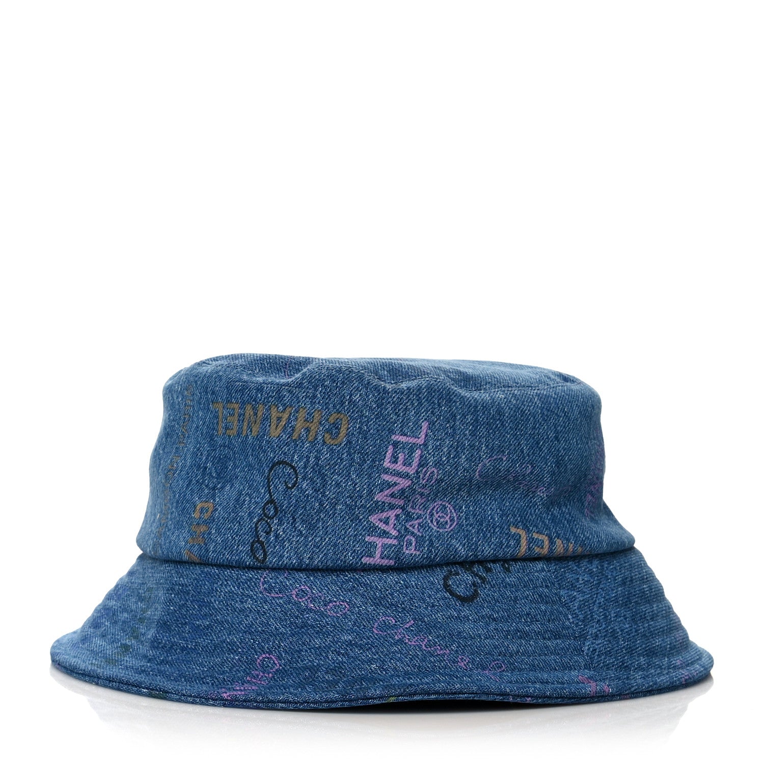 Chanel Denim Mood Cloche Bucket Hat L Blue 1 of 7