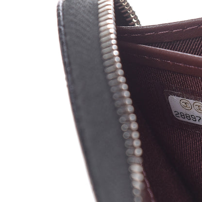 Chanel Caviar Quilted Large Gusset Zip Around Wallet Black 8 of 11