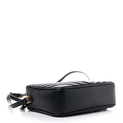 Saint Laurent Calfskin Matelasse Monogram Lou Camera Bag Black 4 of 10