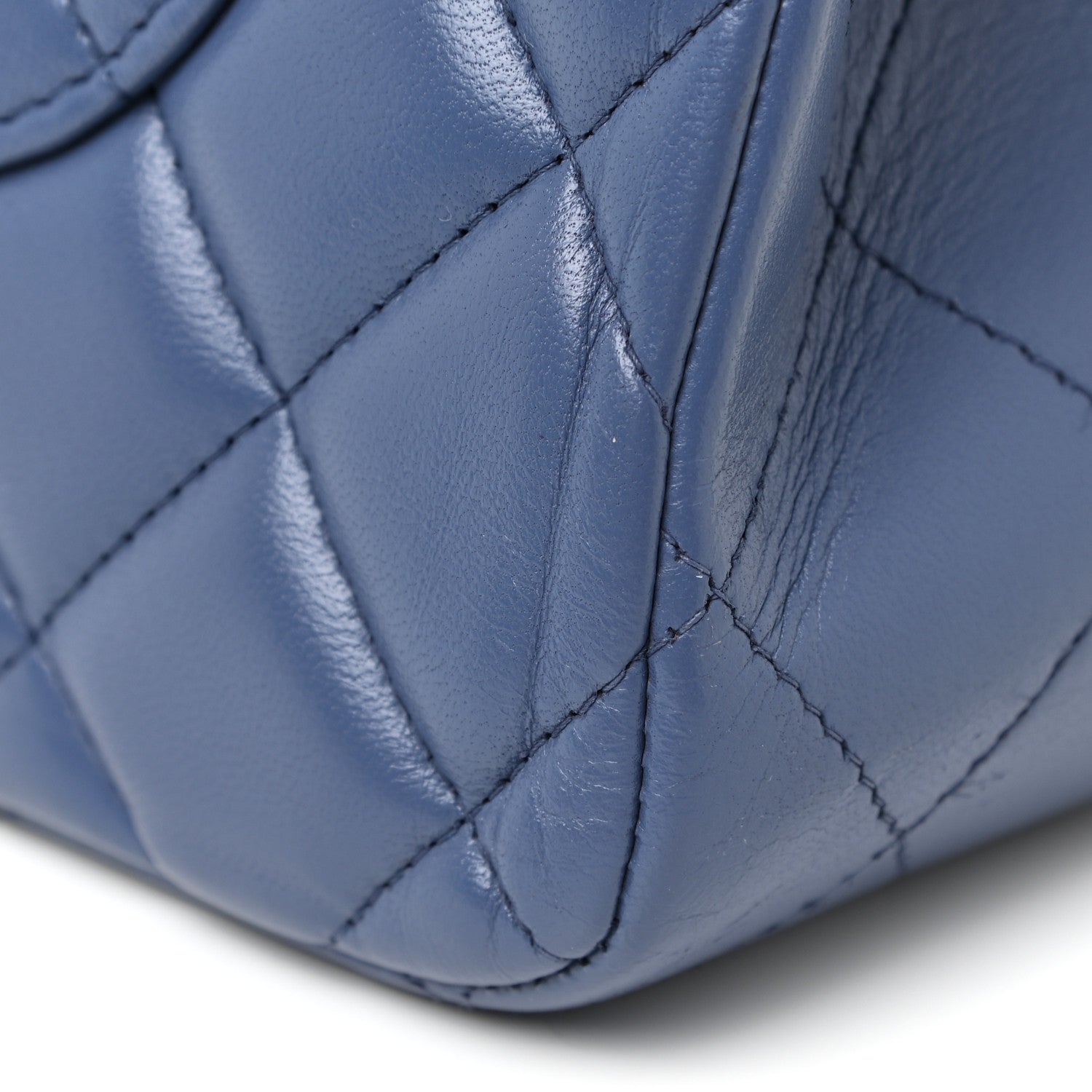 Chanel Lambskin Quilted Jumbo Double Flap Light Purple 7 of 17