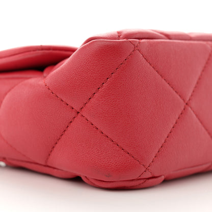 Chanel Lambskin Plexiglass Quilted Coco Love Flap Red 9 of 13