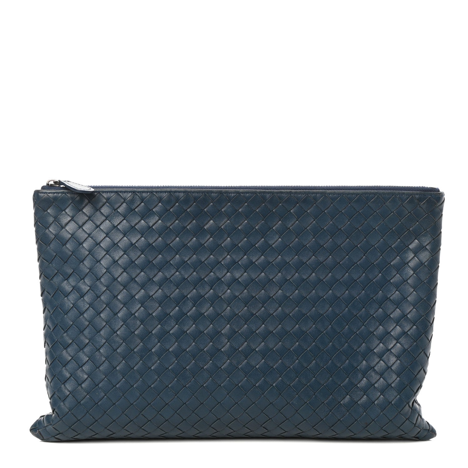 Bottega Veneta Nappa Intrecciato Large Flat Zip Biletto Pouch 1 of 6