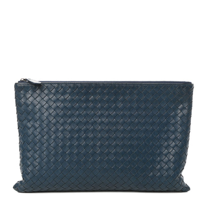Bottega Veneta Nappa Intrecciato Large Flat Zip Biletto Pouch 1 of 6