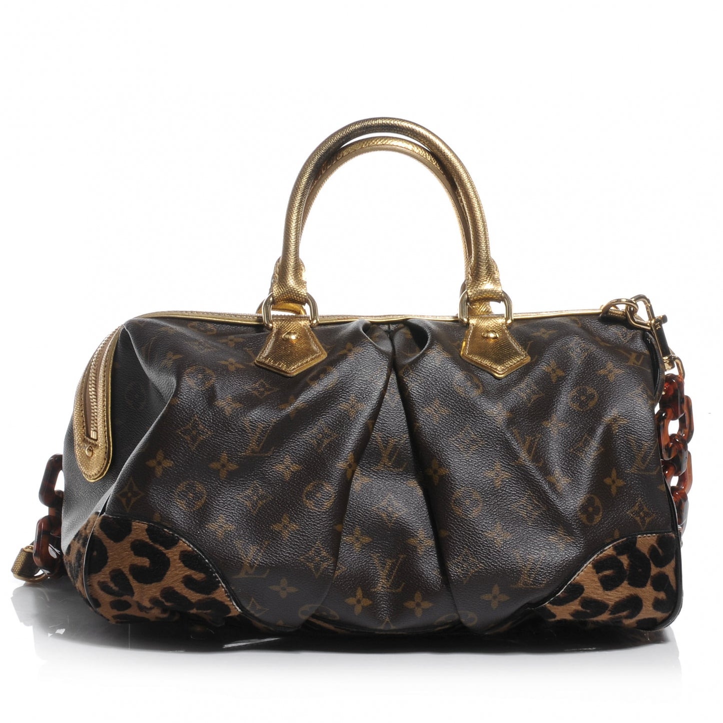 Monogram Leopard Stephen Bag