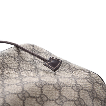 Gucci GG Supreme Monogram Medium Single Buckle Rucksack Backpack Beige Ebony Brown 9 of 9