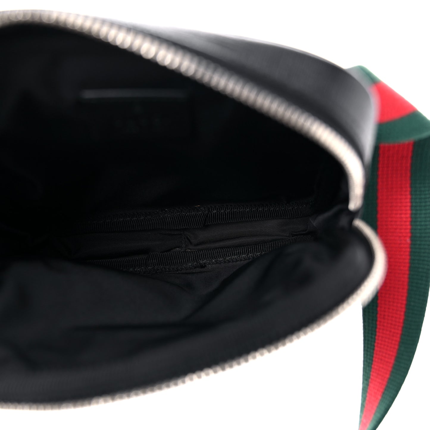 GG Supreme Monogram Web Belt Bag Black