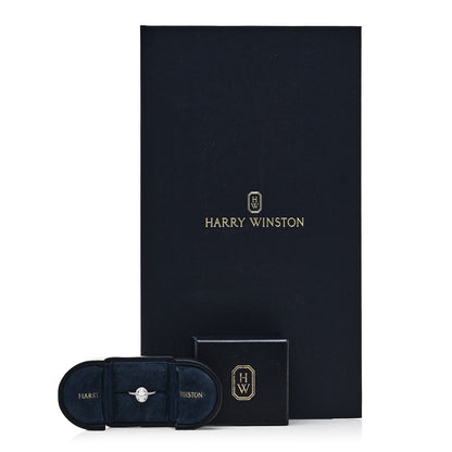 Harry Winston Platinum Diamond 1.02ct The One Oval Shaped Micropave Engagement Ring 50 5.25 7 of 7