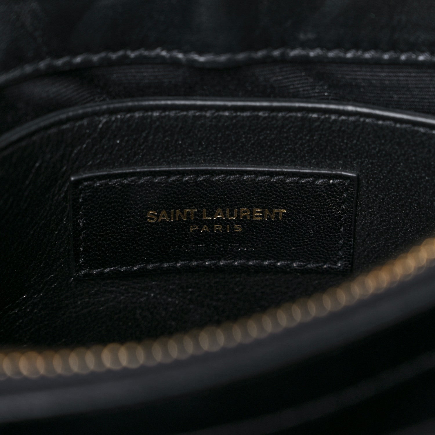 Saint Laurent Calfskin Y Quilted Monogram Small Loulou Chain Satchel Black 6 of 10