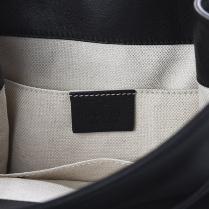 Gucci Calfskin Malin Backpack White Black Gold 5 of 8