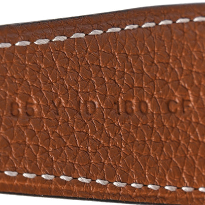 Hermes Box Togo 32mm H Belt 85 Black Gold 3 of 6