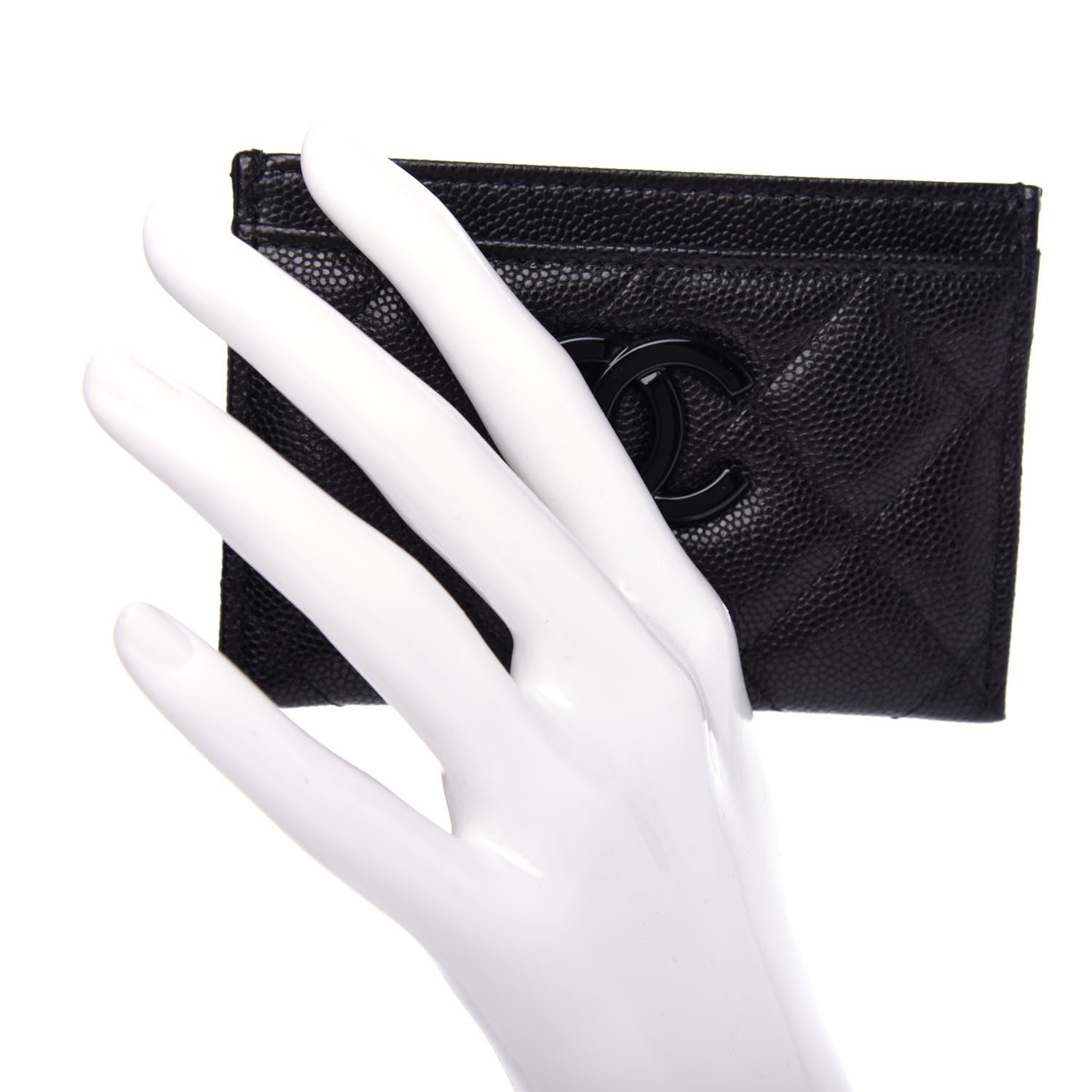 Chanel Caviar Quilted My Everything Card Holder Black 2 of 9