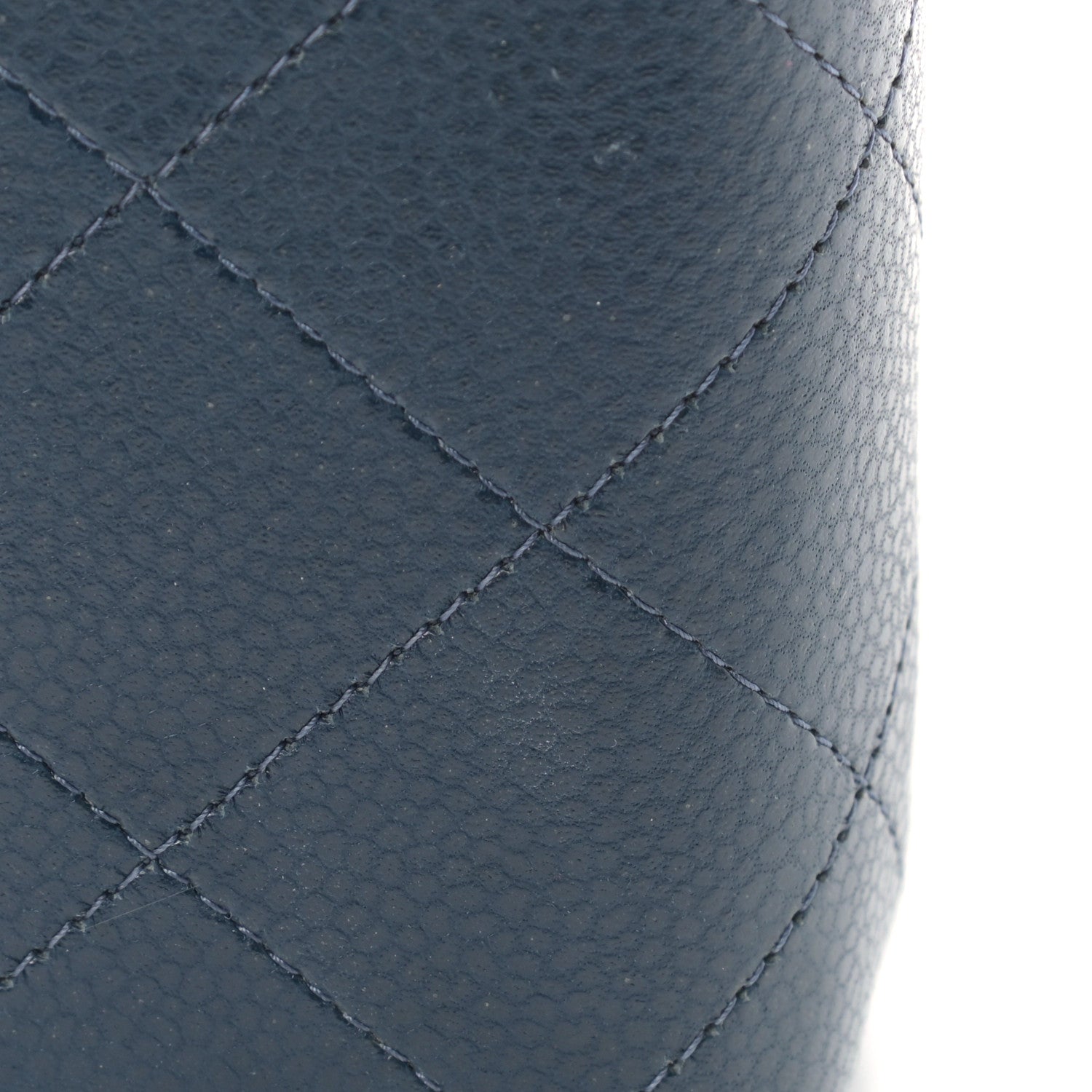Chanel Caviar Quilted Jumbo Double Flap Navy Blue 12 of 12