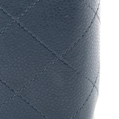 Chanel Caviar Quilted Jumbo Double Flap Navy Blue 12 of 12