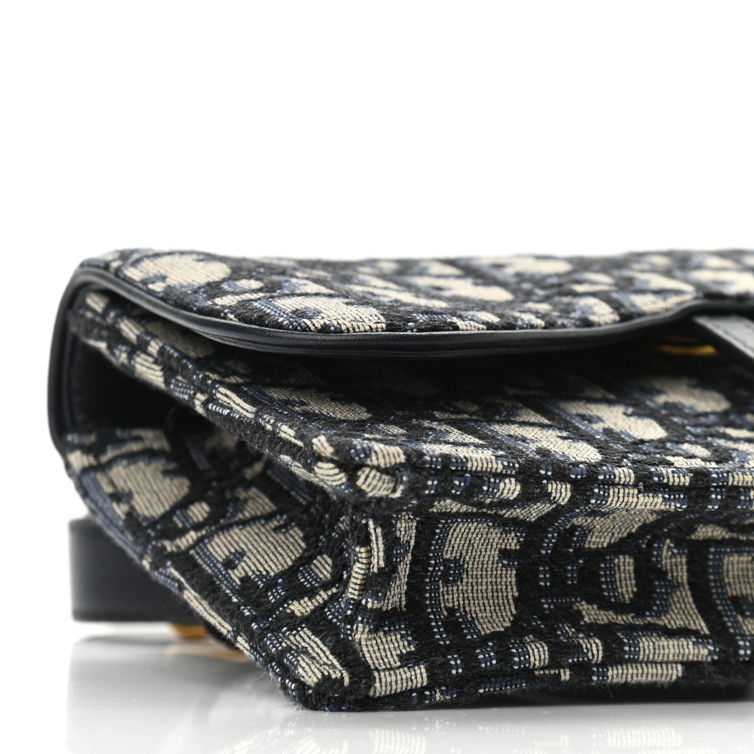 Christian Dior Oblique Saddle Belt Bag Blue 7 of 9
