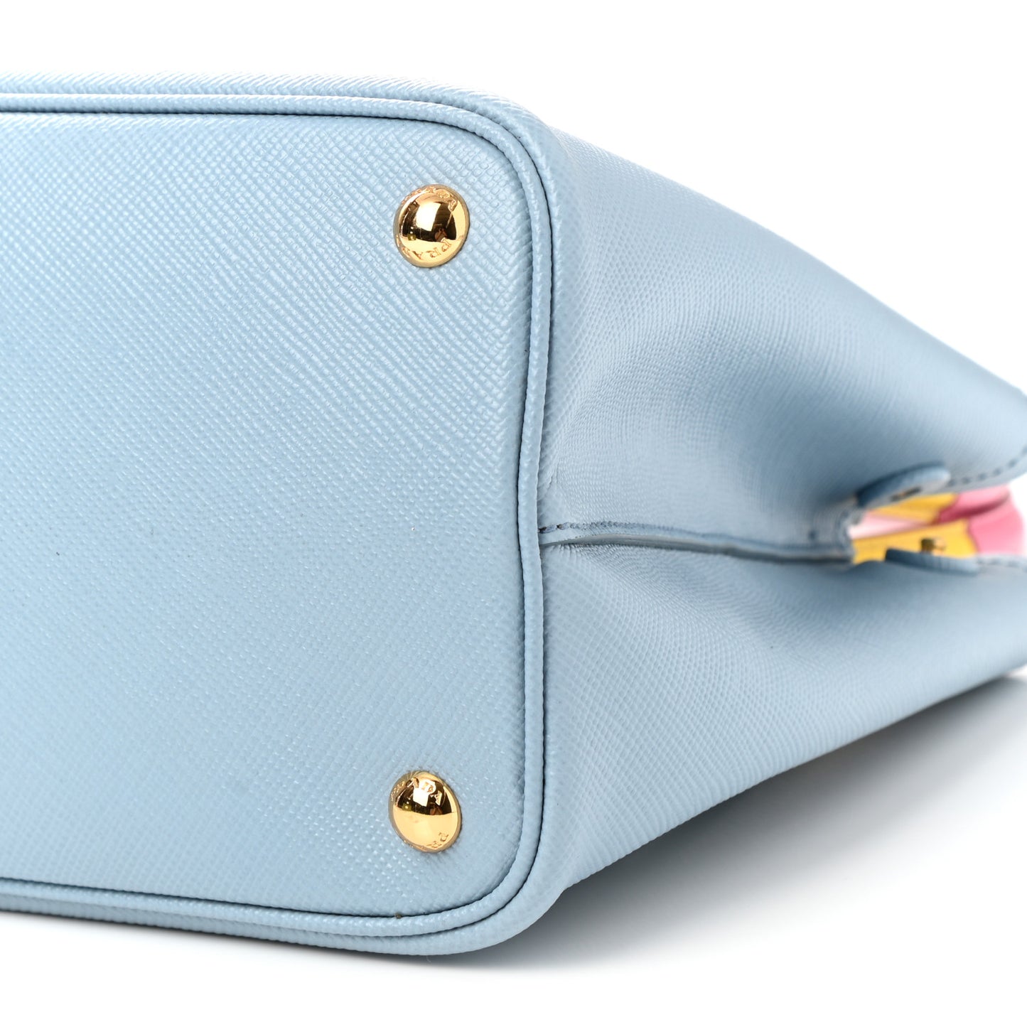 Saffiano Cuir Small Double Bag Astrale Giada Multicolor