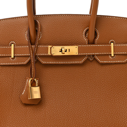 Hermes Togo Birkin 30 Gold 8 of 14