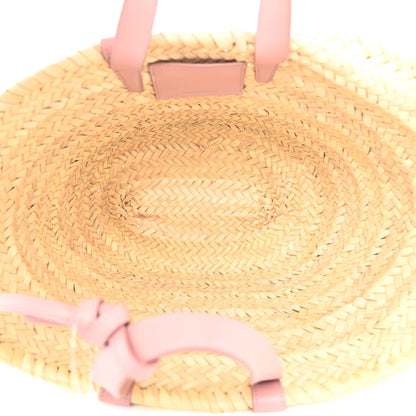 Celine Raffia Calfskin Triomphe Teen Panier Vintage Pink 5 of 10