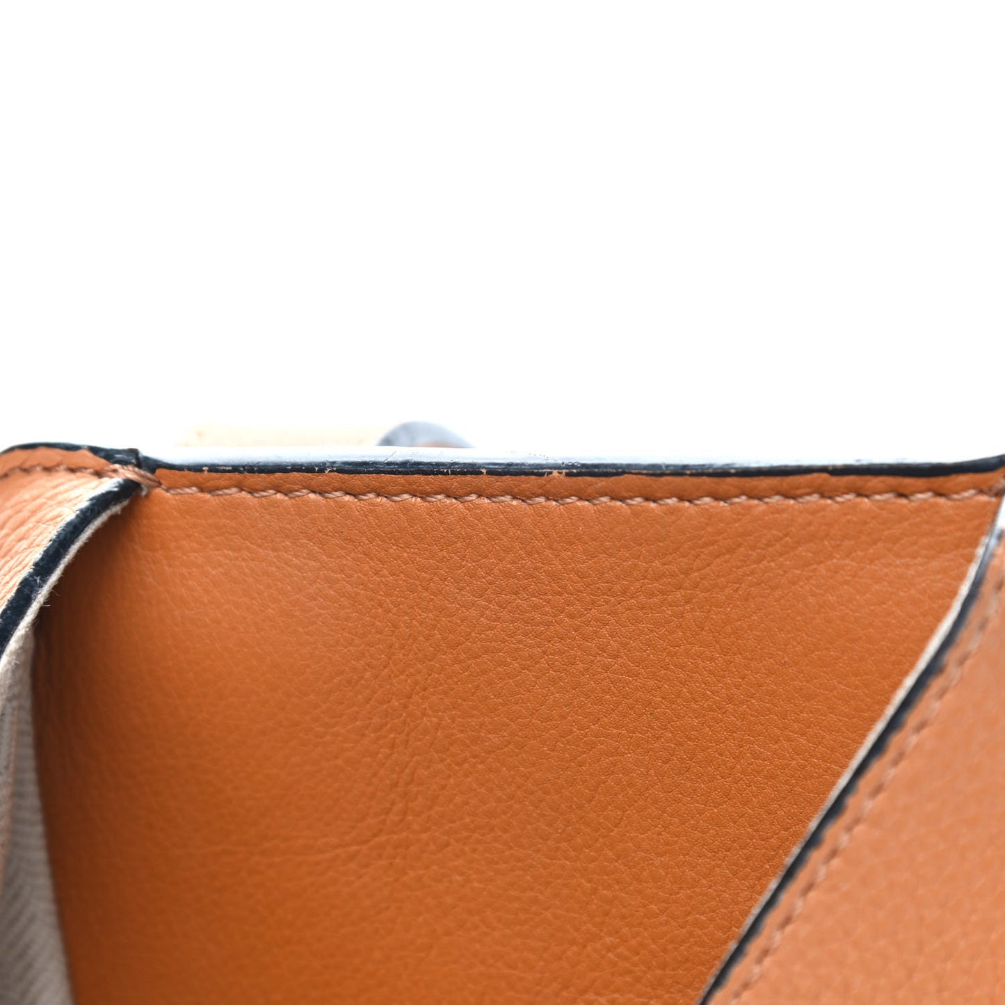 Calfskin Medium Hammock Shoulder Bag Tan White