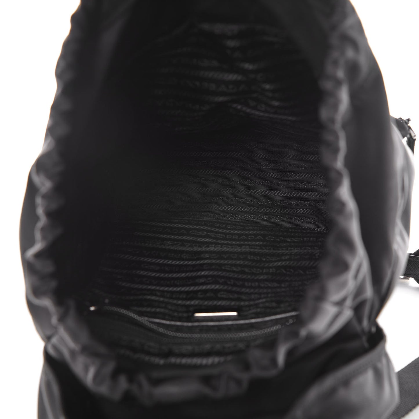 Nylon Vela Double Buckle Backpack Black