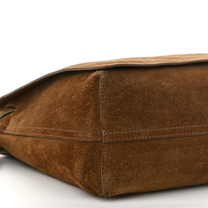 Loewe Suede Flamenco Satchel Tobacco 8 of 10