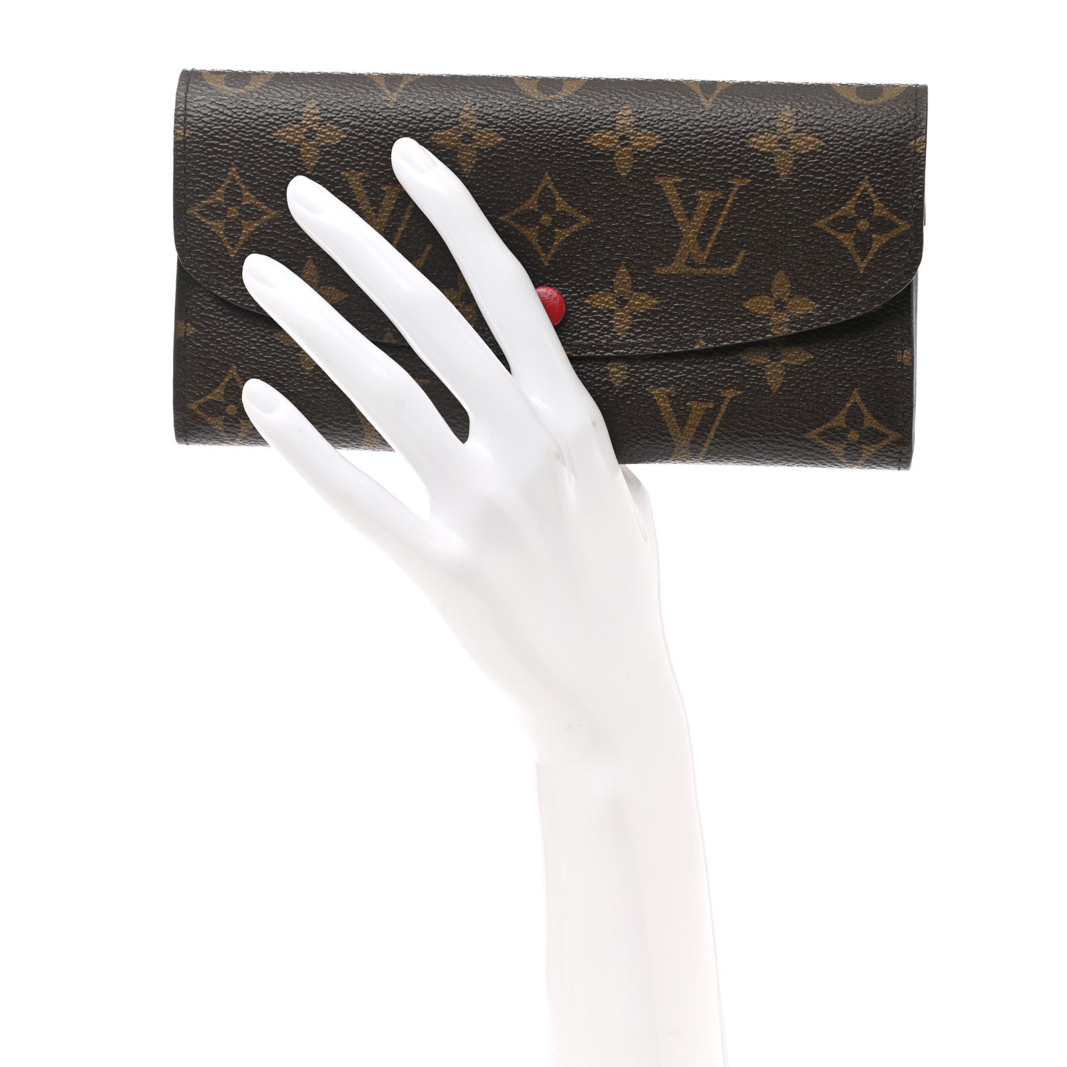 Louis Vuitton Monogram Emilie Wallet Rouge 2 of 10