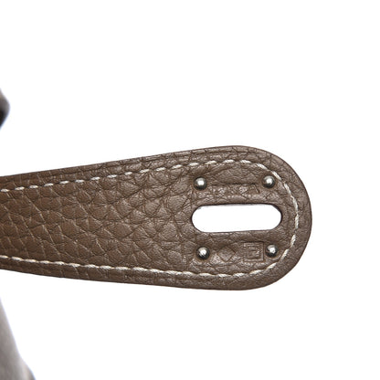 Hermes Taurillon Clemence Lindy 30 Etoupe 8 of 12