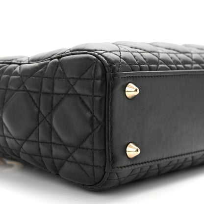 Christian Dior Lambskin Cannage Small Lucky Badges My Lady Dior Black 9 of 12