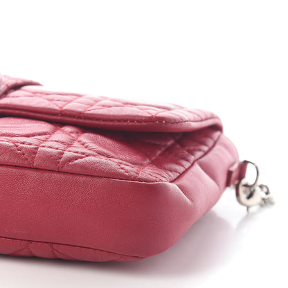 Christian Dior Lambskin Cannage Miss Dior Promenade Pouch Fuchsia 8 of 9