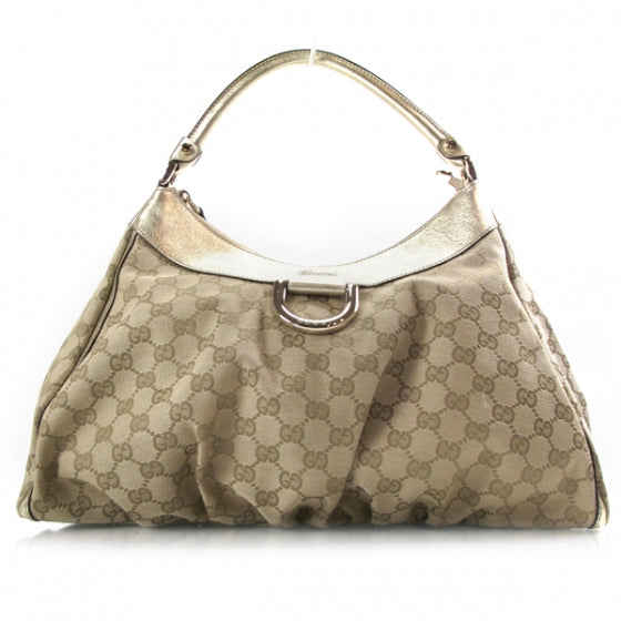 Gucci Monogram D Gold Hobo 1 of 11