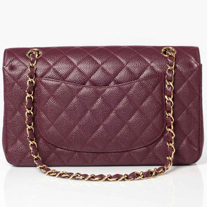 Chanel Caviar Medium Double Flap Plum 4 of 10