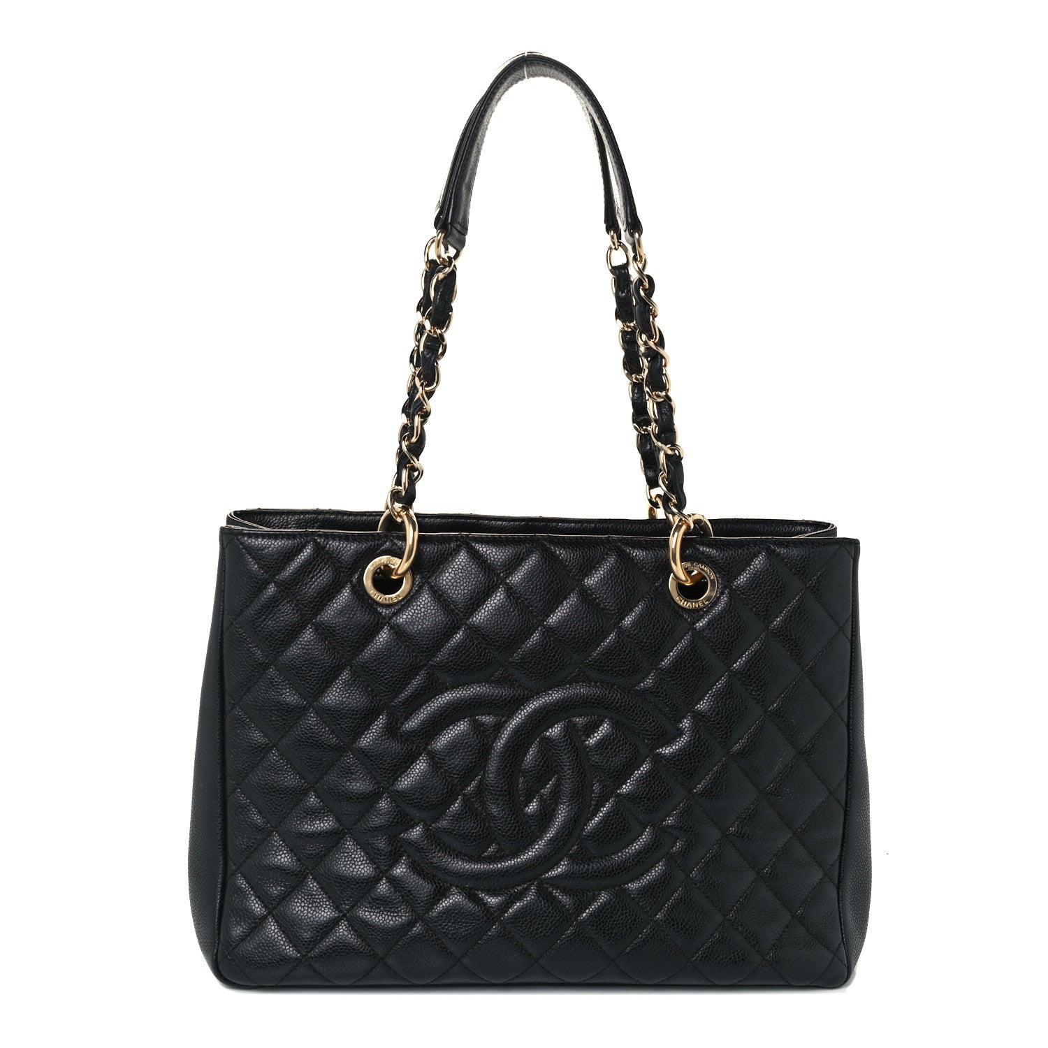 Chanel Caviar Quilted Grand Shopping Tote GST Black 1 of 12