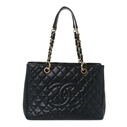 Chanel Caviar Quilted Grand Shopping Tote GST Black 1 of 12