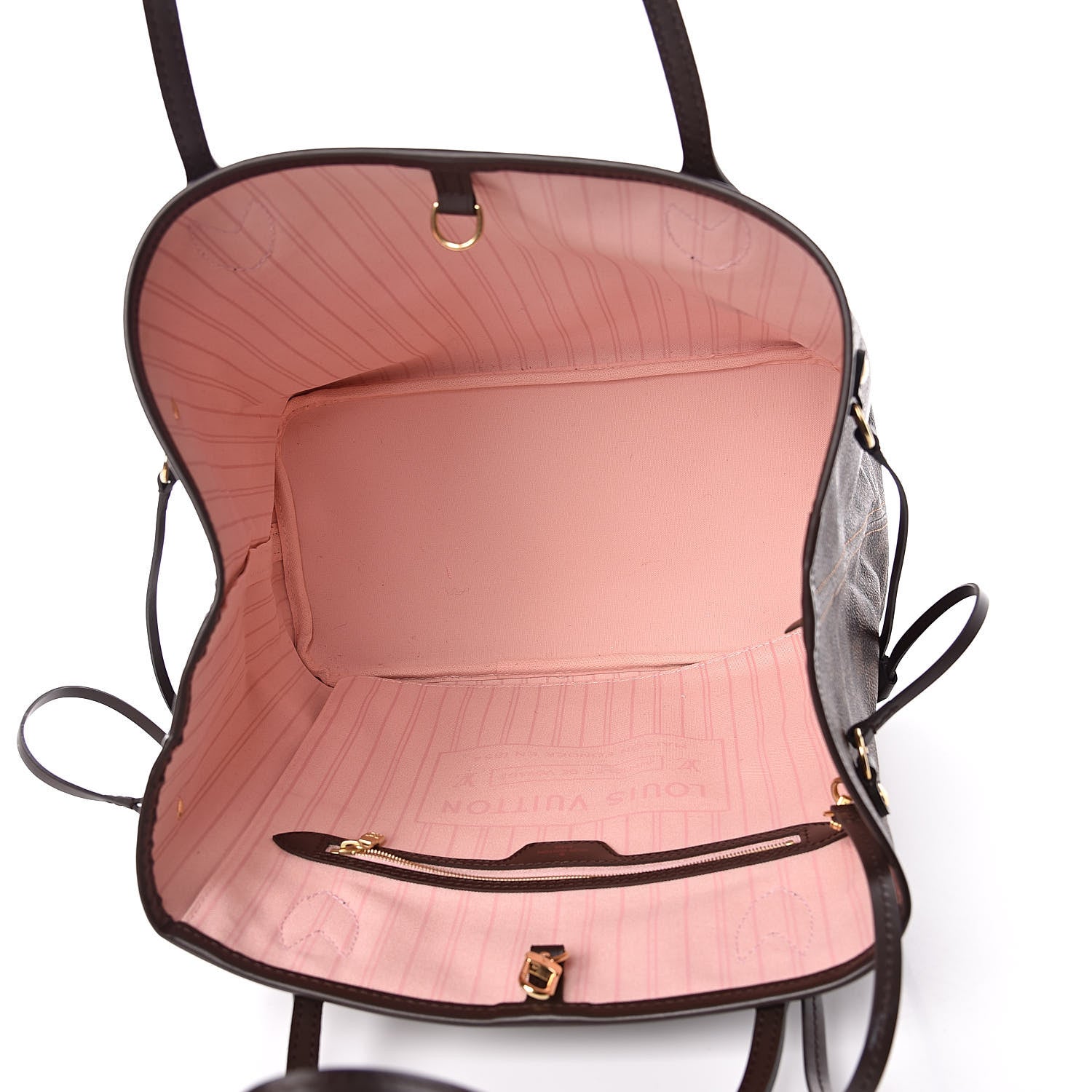 Louis Vuitton Damier Ebene Neo Neverfull MM Rose Ballerine 6 of 13