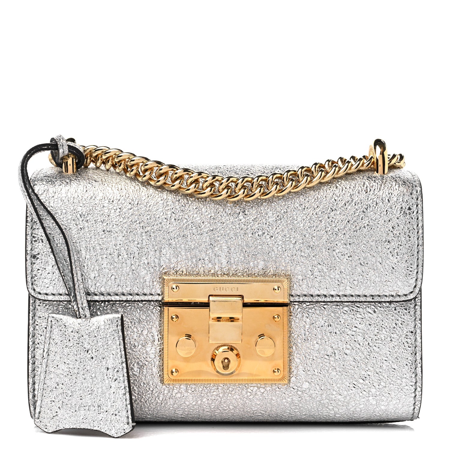 Gucci Galassia Small Padlock Shoulder Bag Argento 1 of 12